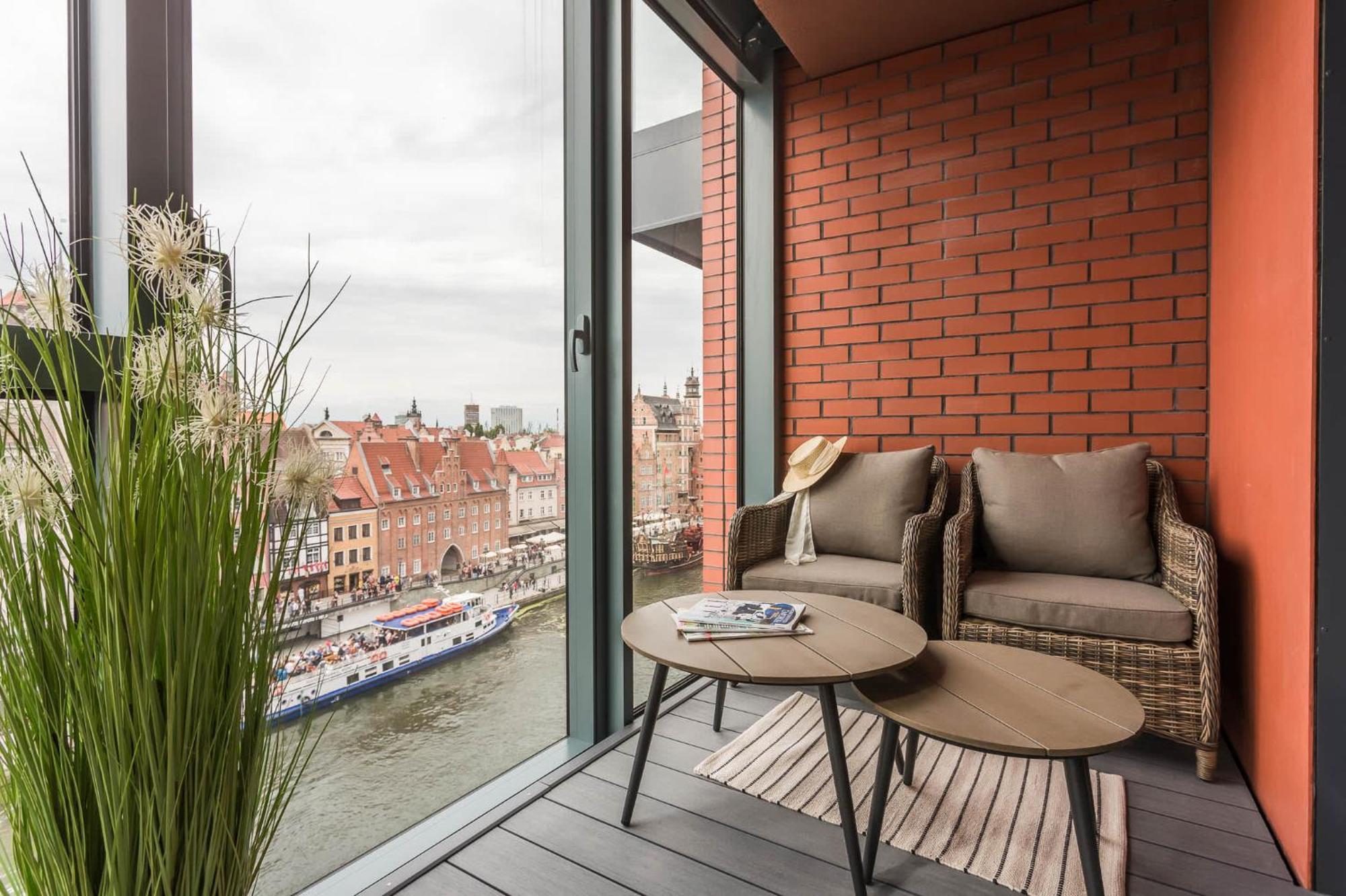 Deo Plaza Riverside & Radisson Spa By Downtown Apartments Gdańsk Værelse billede